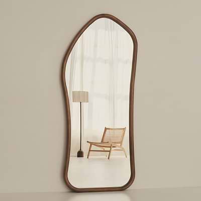 Aaliyah - Full Length Warm Wood Irregular Mirror 180cm x 80cm