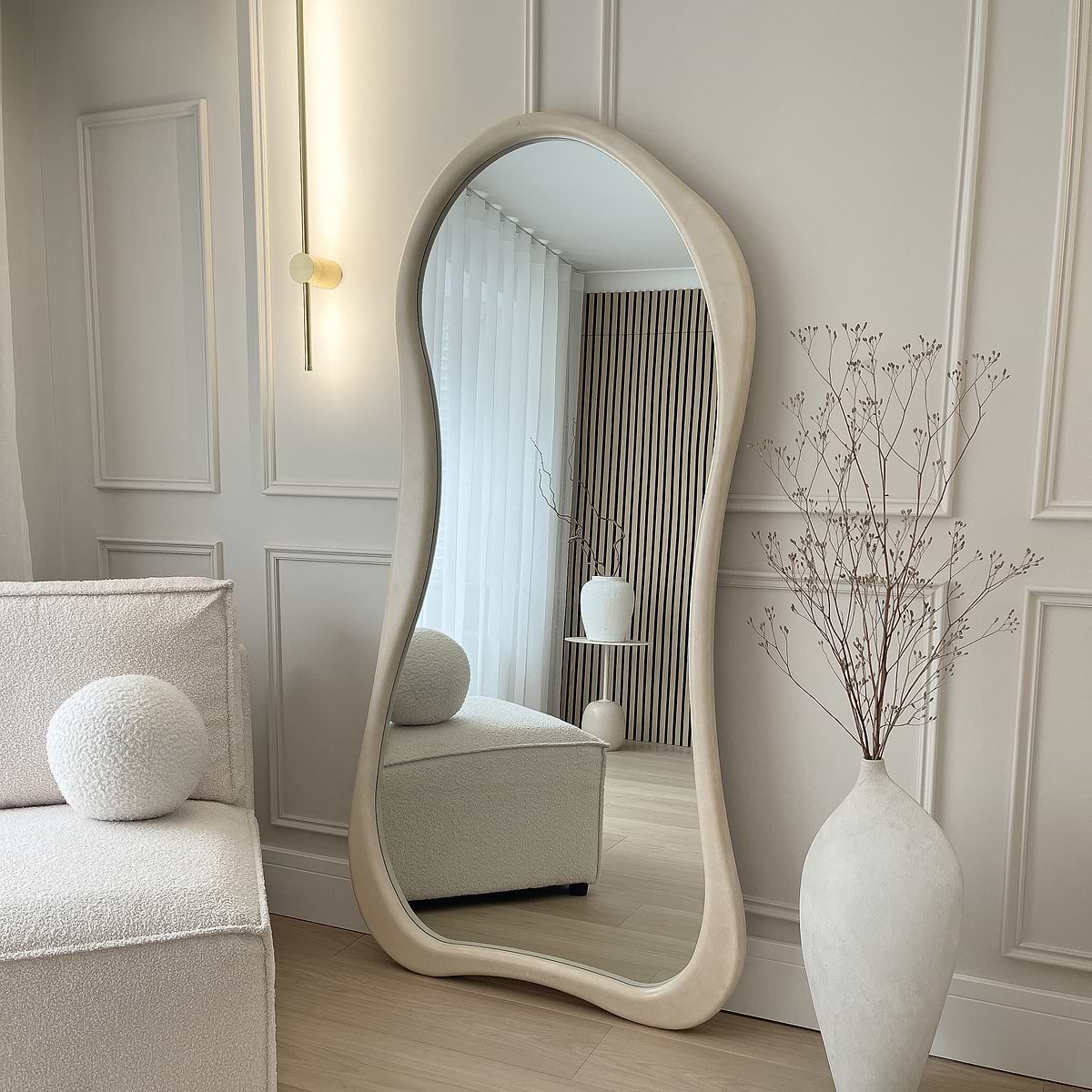 Miroir ARCURVA Bois Clair