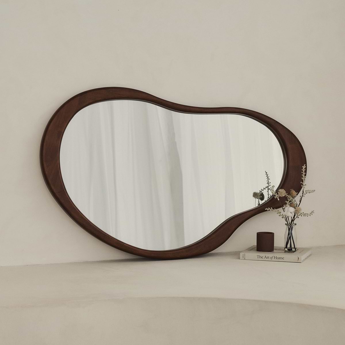 Miroir ARCURVA Overmantle Bois Foncé