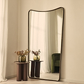 Louis - Antique Bronze Full Length Curved Metal Mirror 180cm x 100cm