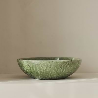 Portera - Jade Green Gloss Ceramic Decorative Bowl