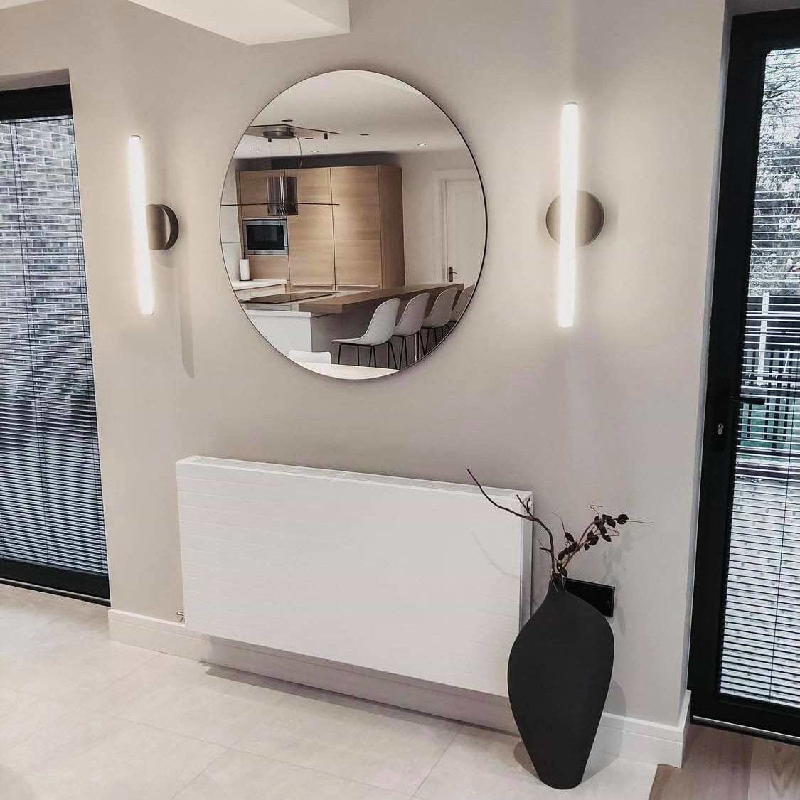 Frameless Contemporary Round Wall Mirror 100cm x 100cm - Edge