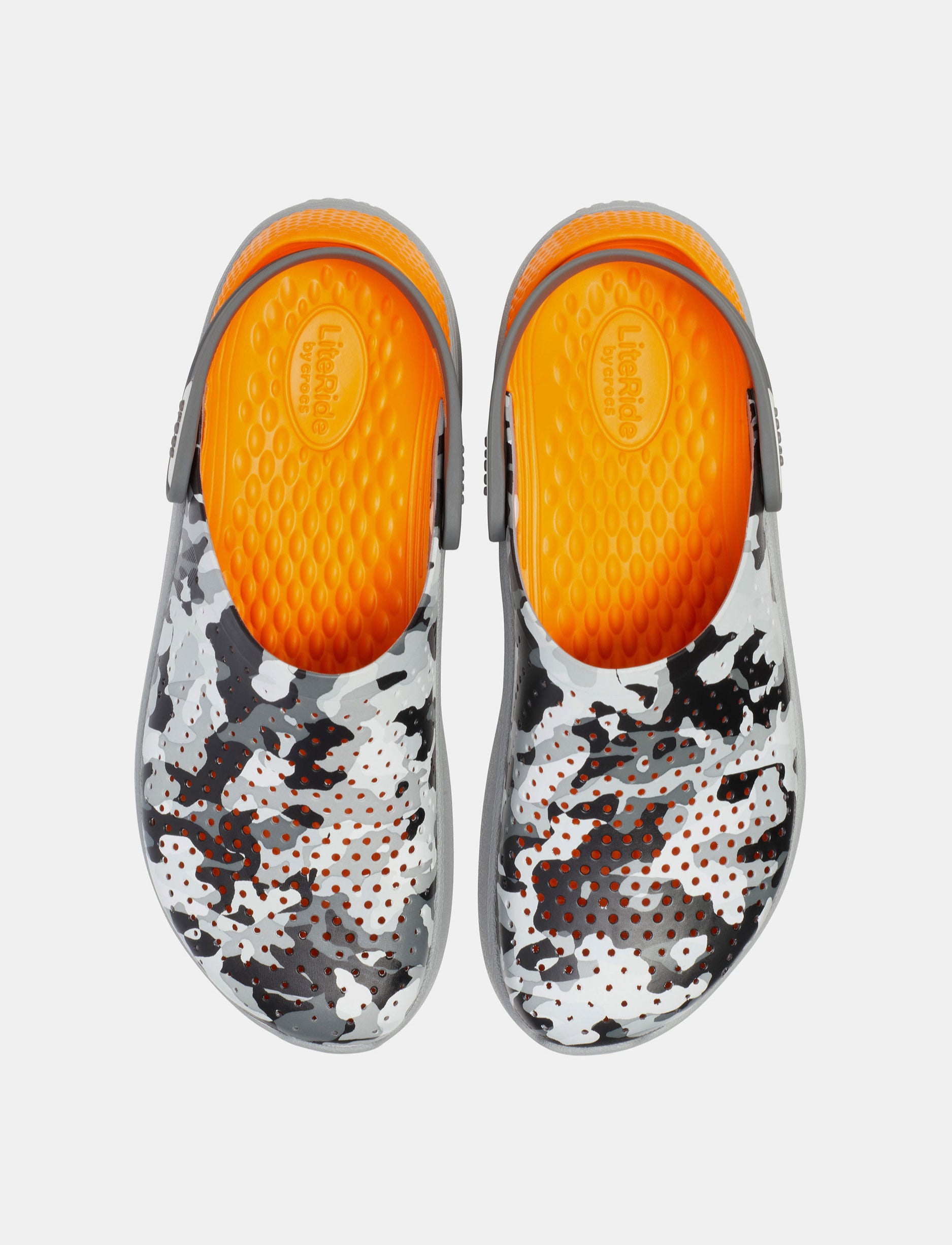 Crocs LiteRide Graphic Clog W - נעלי קרוקס לנשים לייט רייד בצבעי הסוואה אפור בהיר