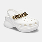 Crocs Classic Bae Embllshd CgW - כפכף פלטפורמה בעיטור שרשרת זהב