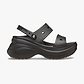 Crocs Women's Classic Bae Sandal - סנדלי פלטפורמה ביי קרוקס לנשים בצבע שחור