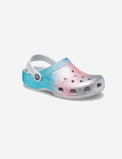 Crocs Classic Glitter Clog T - כפכף לילדות קרוקס קלאסי בהדפס נצנצים מידות קטנות