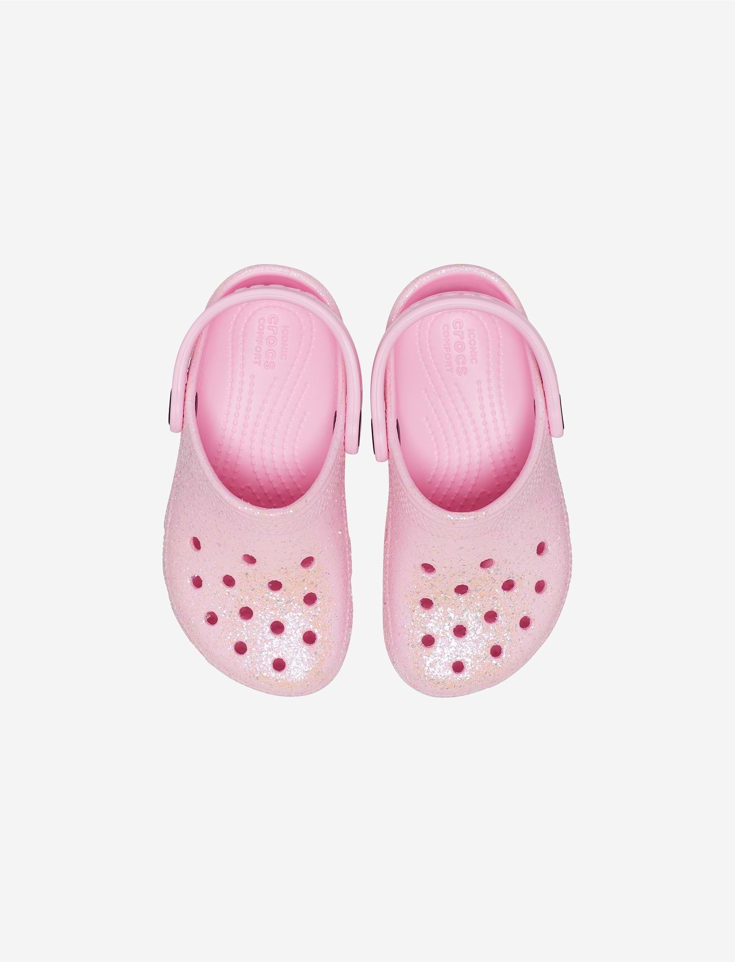 Crocs Classic Glitter Clog K - כפכף קרוקס קלאסי לילדות בהדפס נצנצים