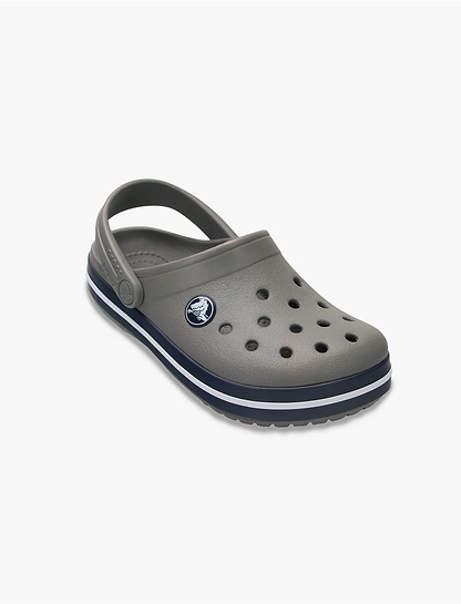 Crocs CrocBand Clog T - כפכפים לילדים קרוקס קרוקבנד בצבע אפור/נייבי מידות קטנות
