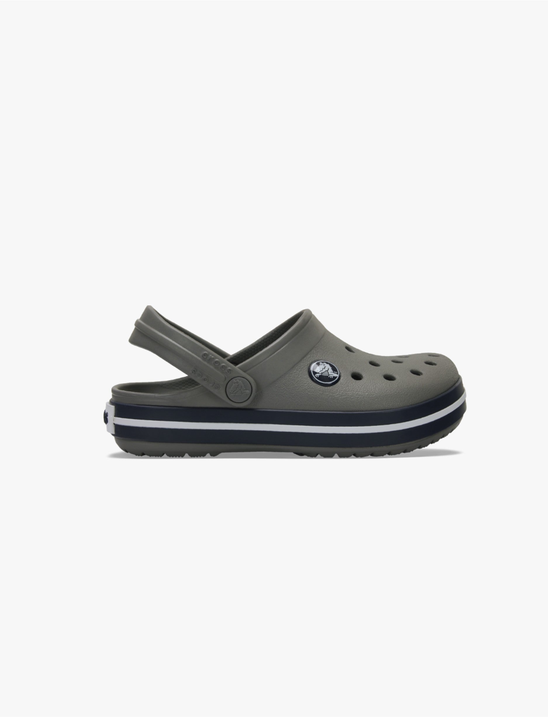 Crocs CrocBand Clog T - כפכפים לילדים קרוקס קרוקבנד בצבע אפור/נייבי מידות קטנות