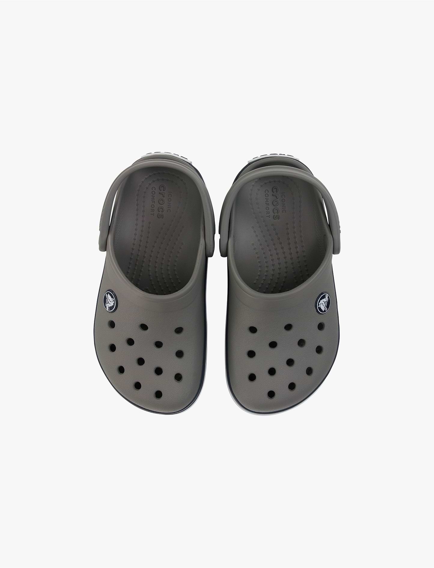Crocs CrocBand Clog T - כפכפים לילדים קרוקס קרוקבנד בצבע אפור/נייבי מידות קטנות