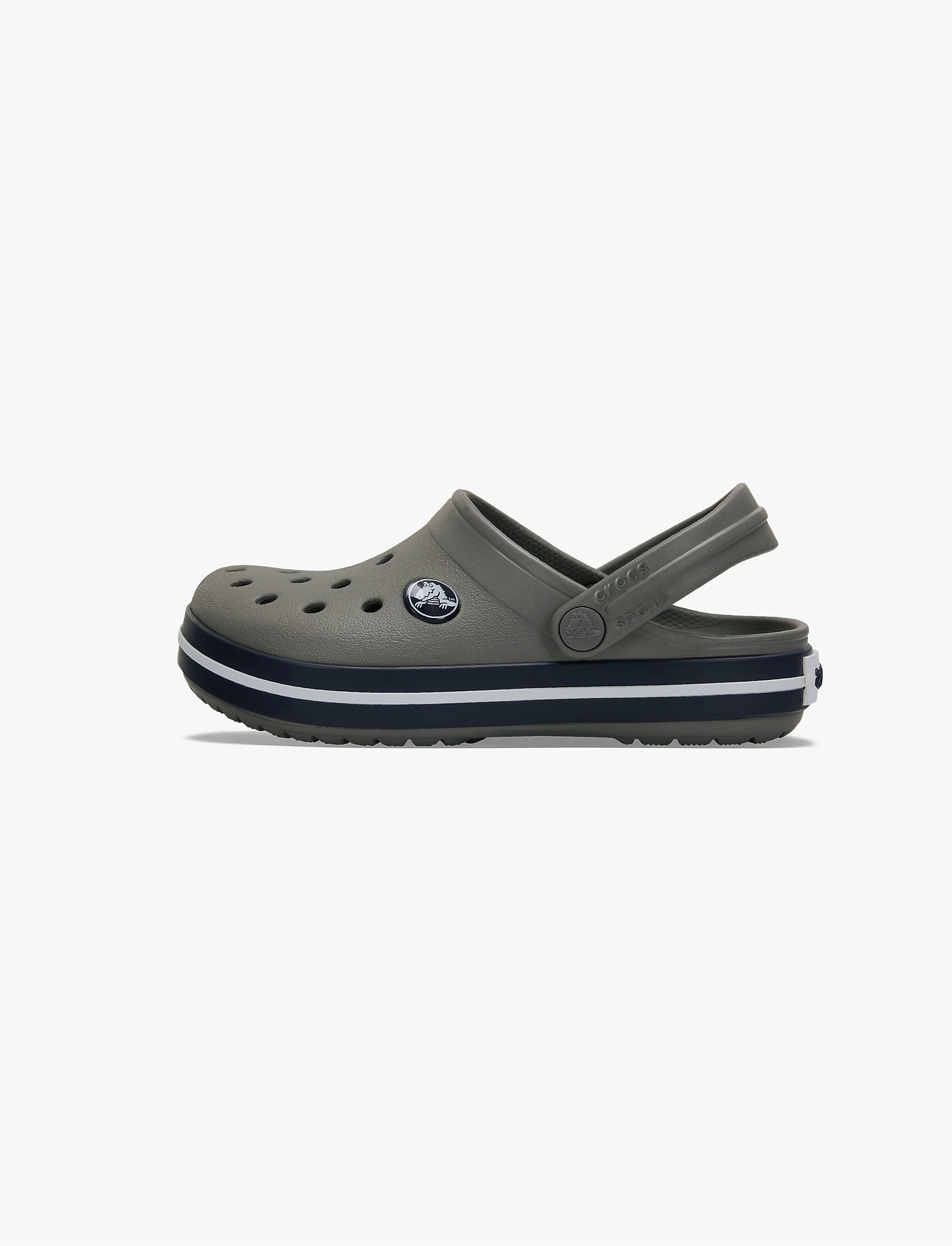 Crocs CrocBand Clog T - כפכפים לילדים קרוקס קרוקבנד בצבע אפור/נייבי מידות קטנות