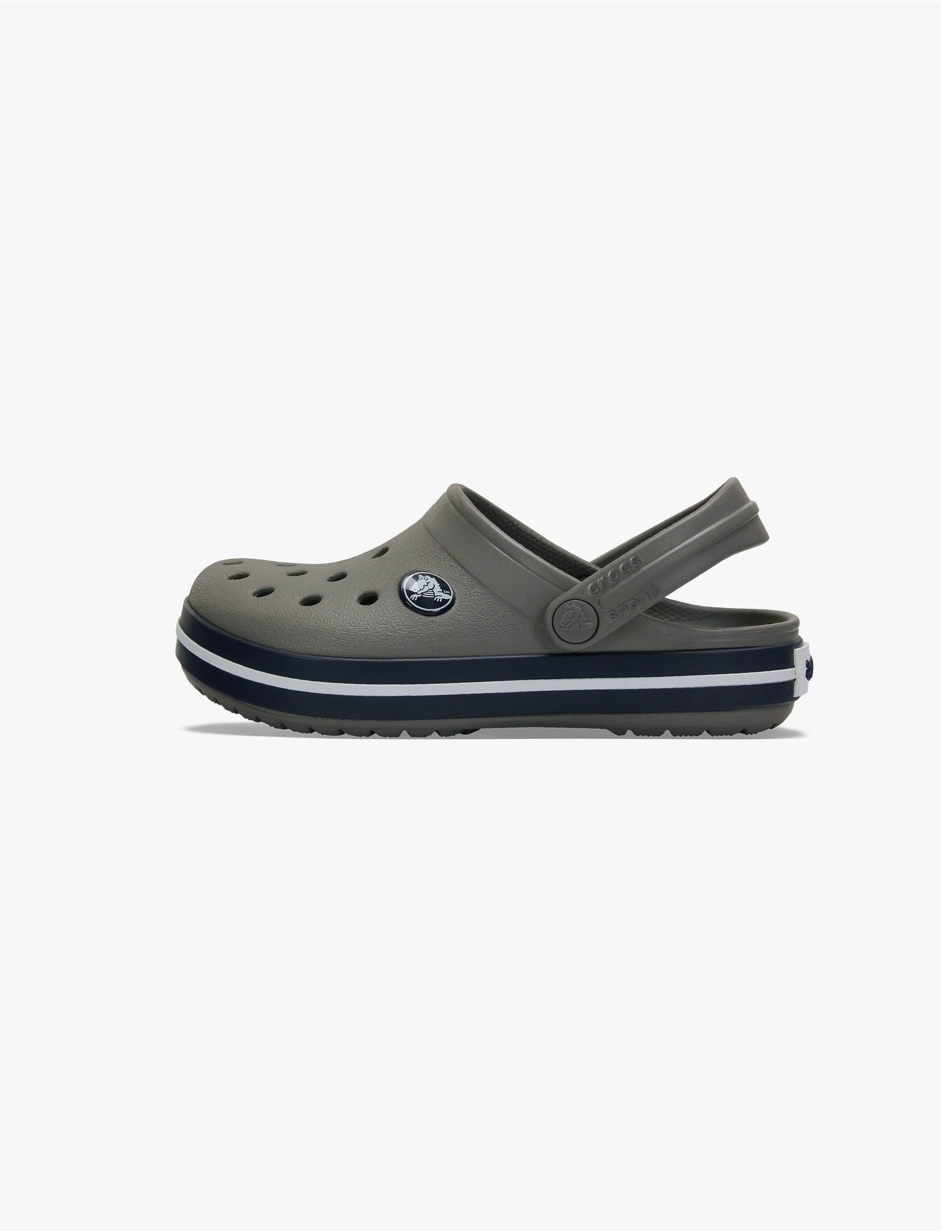 Crocs CrocBand Clog T - כפכפים לילדים קרוקס קרוקבנד בצבע אפור/נייבי מידות קטנות