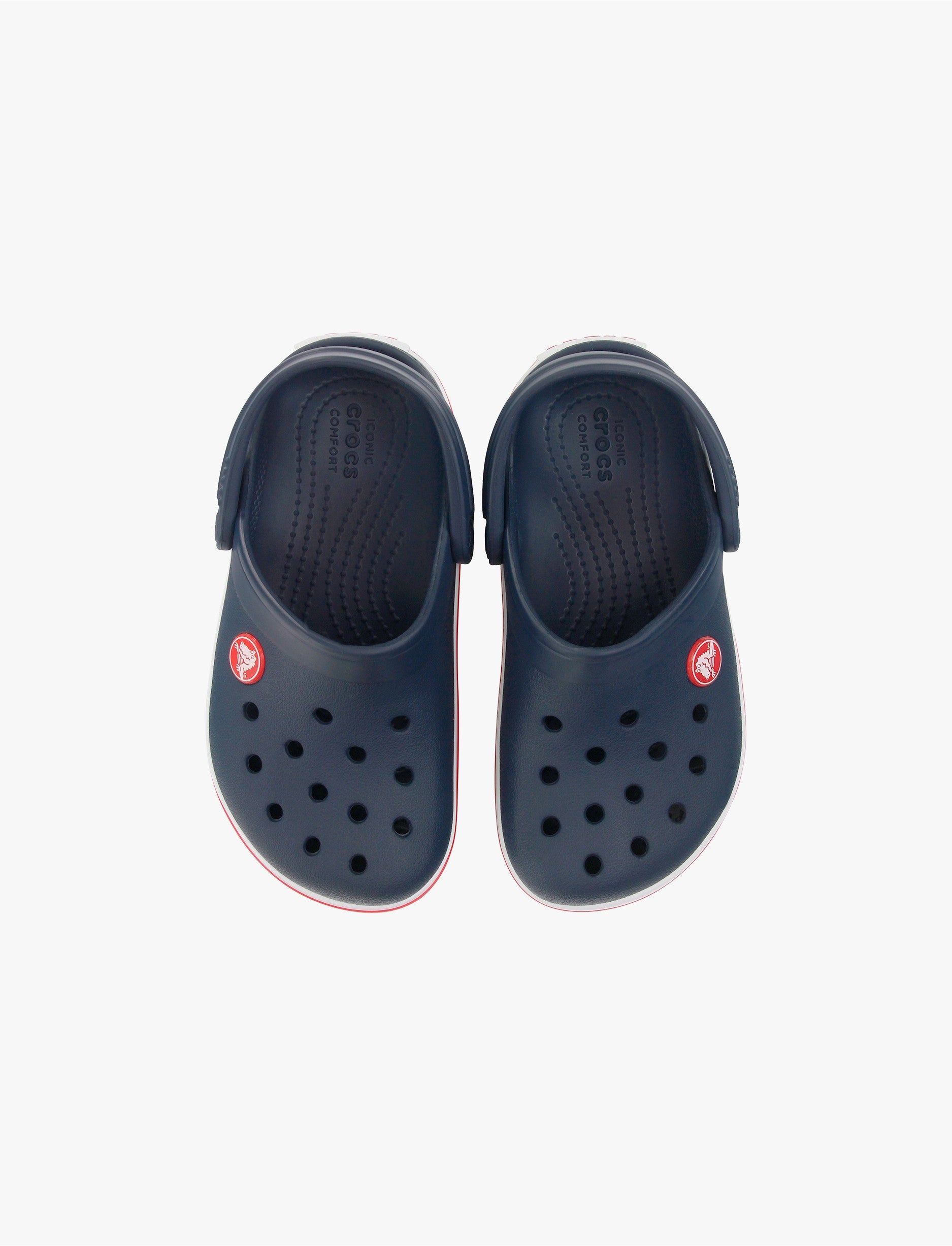 Crocs CrocBand Clog T - כפכפים לילדים קרוקס קרוקבנד בצבע נייבי/אדום מידות קטנות