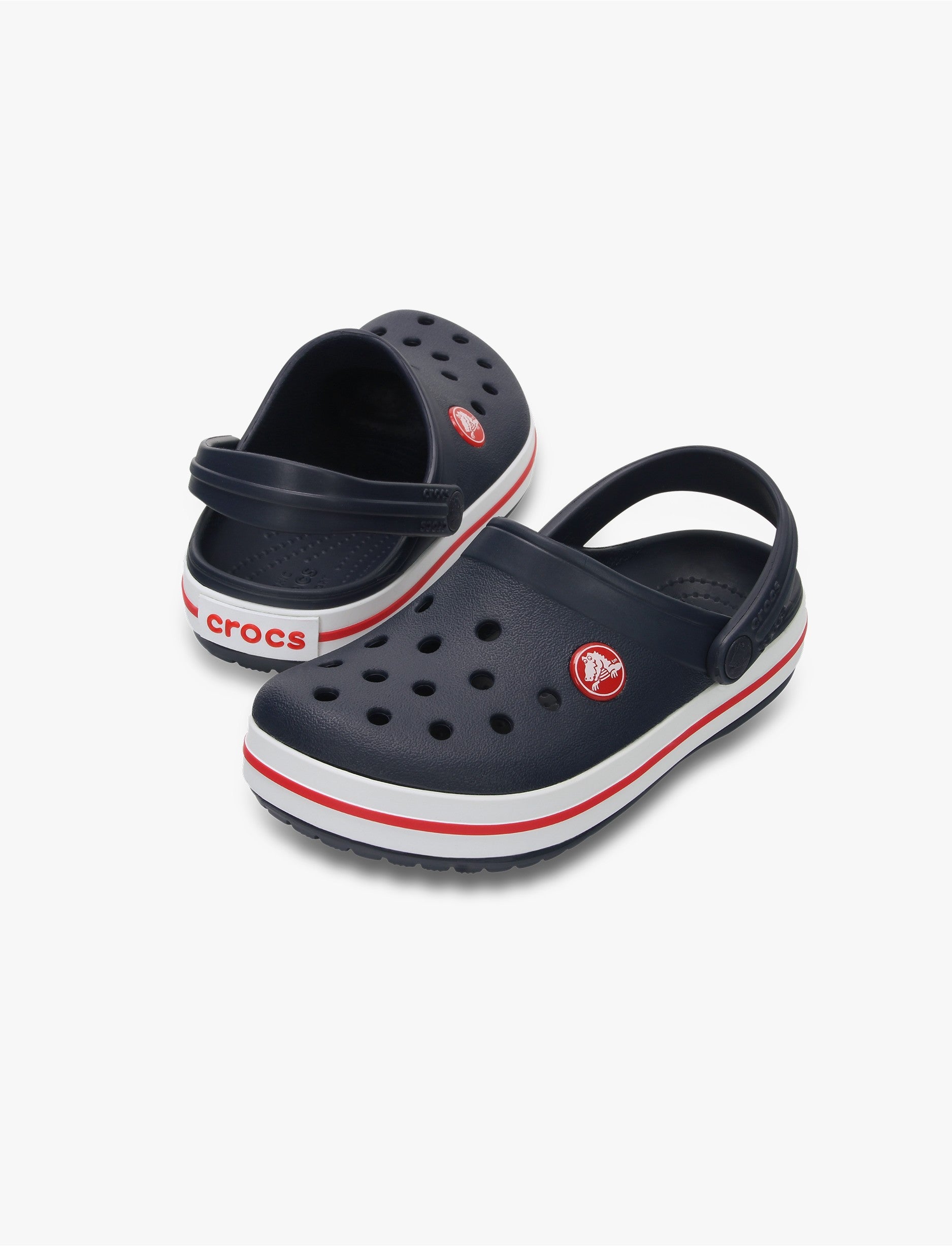 Crocs CrocBand Clog T - כפכפים לילדים קרוקס קרוקבנד בצבע נייבי/אדום מידות קטנות
