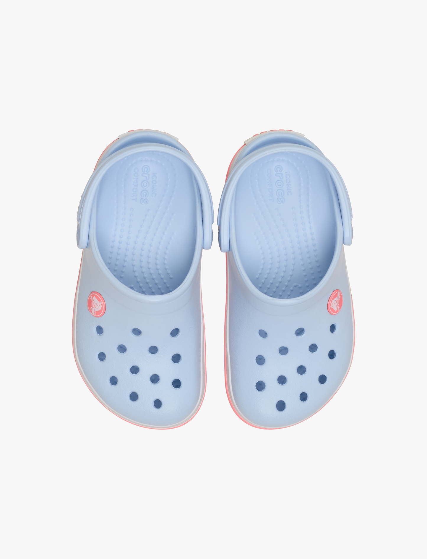 Crocs CrocBand Clog T - כפכפים לילדים קרוקס קרוקבנד בצבע כחול פרוסט/גויאבה מידות קטנות