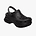 Crocs Bae Glitter Clog -  כפכפי קלוג קרוקס ביי פלטפורמה לנשים בצבע שחור נצנצים