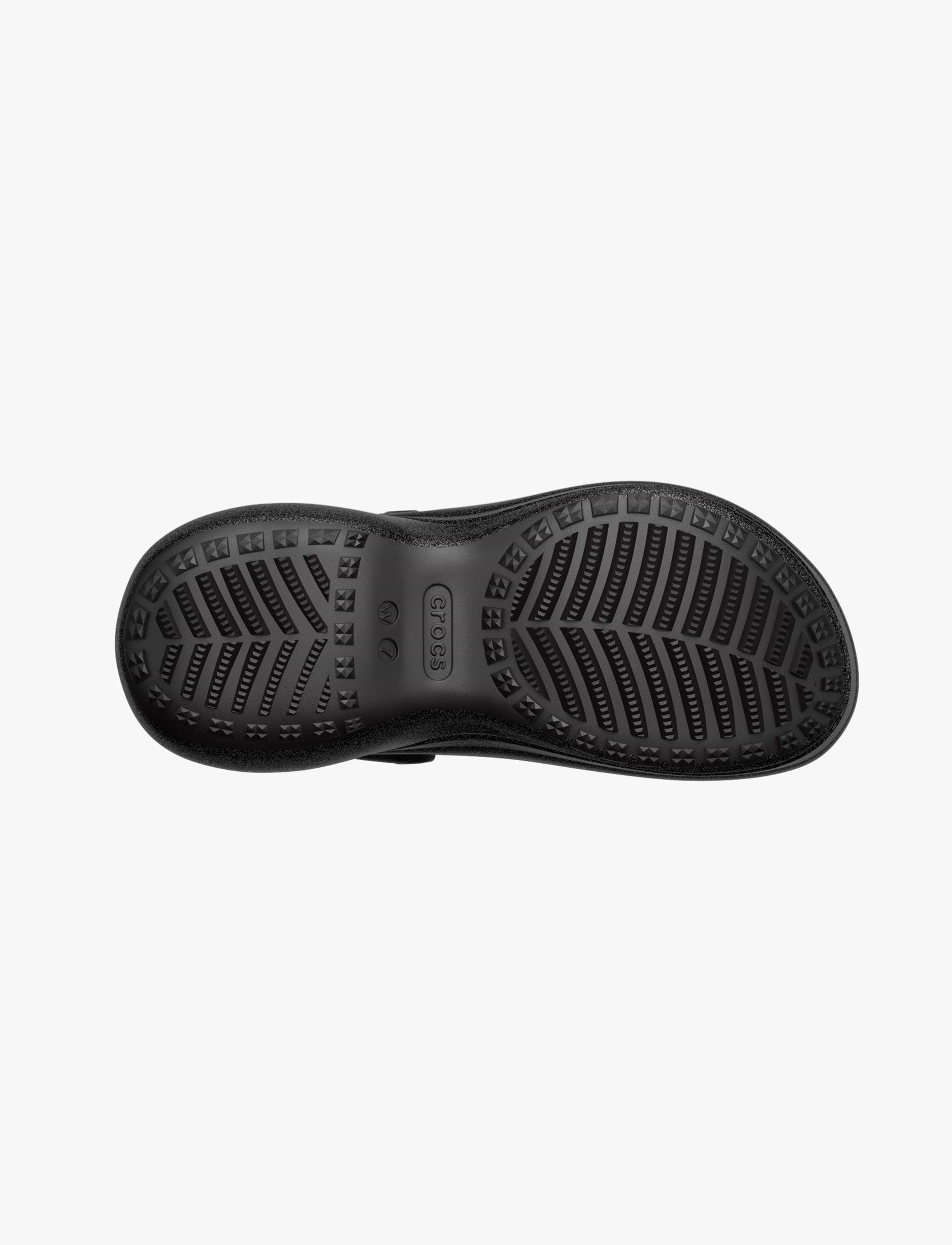 Crocs Bae Glitter Clog -  כפכפי קלוג קרוקס ביי פלטפורמה לנשים בצבע שחור נצנצים