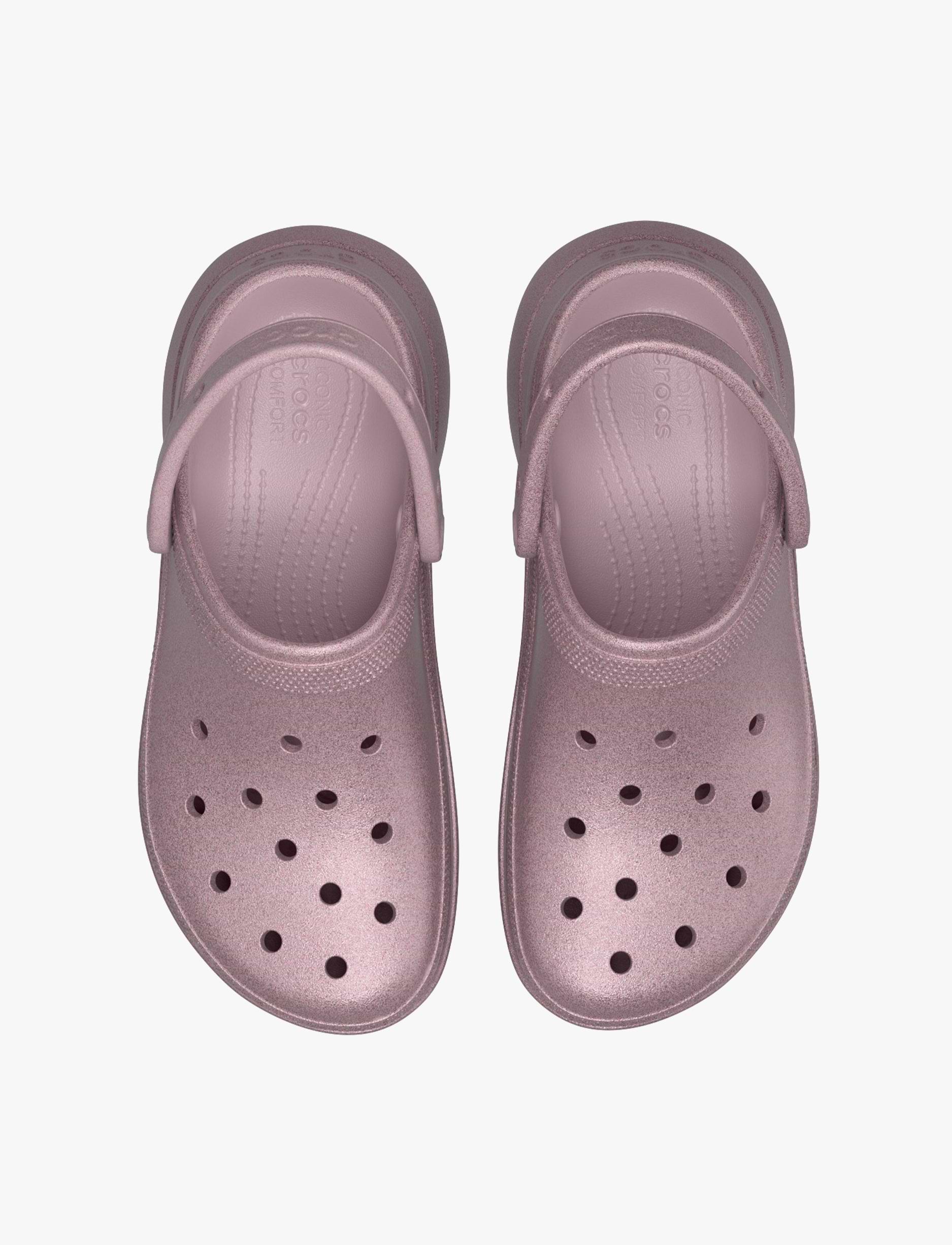 Crocs Bae Glitter Clog - כפכפי קלוג קרוקס ביי פלטפורמה בעיטור נצנצים לנשים