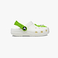 Crocs Classic Glow Alien Clog T - כפכפי קרוקס קלוג בצבע לבן עם דמות חייזר ירוק