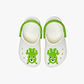 Crocs Classic Glow Alien Clog T - כפכפי קרוקס קלוג בצבע לבן עם דמות חייזר ירוק
