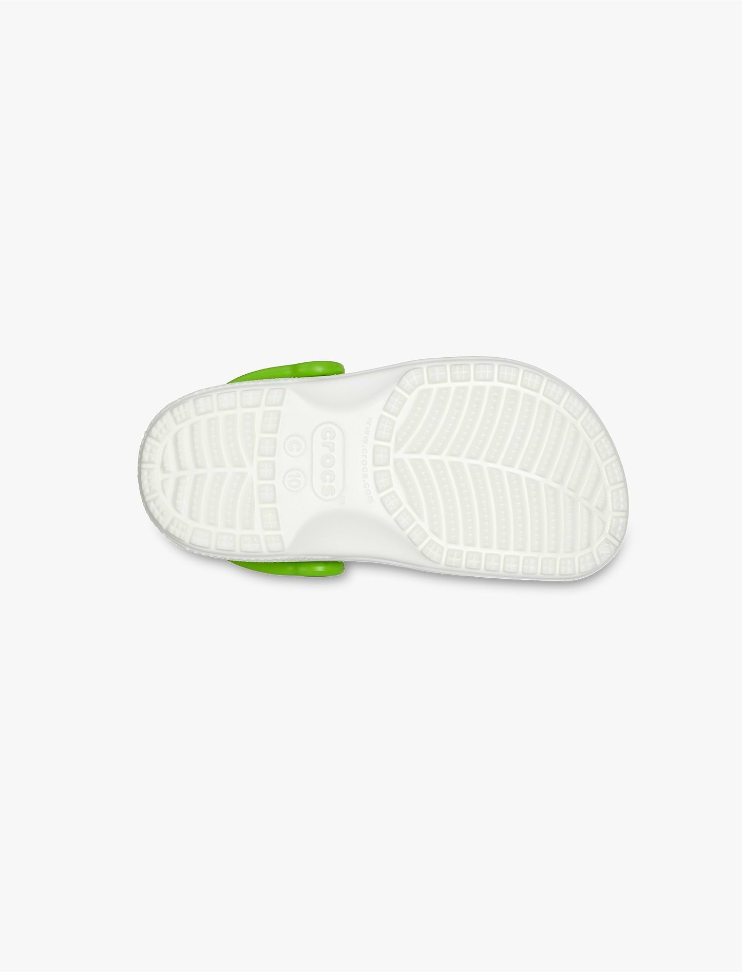 Crocs Classic Glow Alien Clog T - כפכפי קרוקס קלוג בצבע לבן עם דמות חייזר ירוק