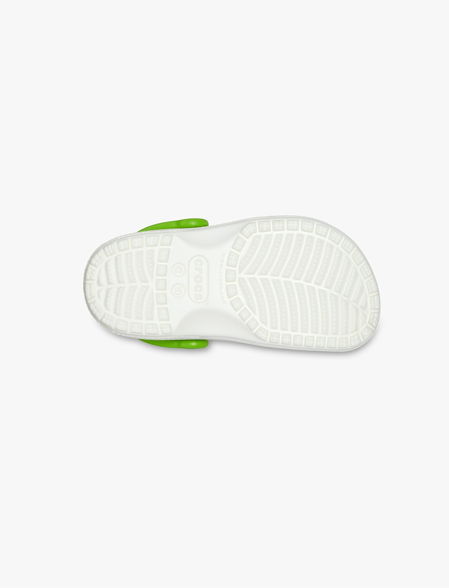 Crocs Classic Glow Alien Clog T - כפכפי קרוקס קלוג בצבע לבן עם דמות חייזר ירוק