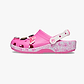 Crocs Barbie Classic Clog -כפכפי קלוג קרוקס ברבי לנשים בצבע ורוד/לבן