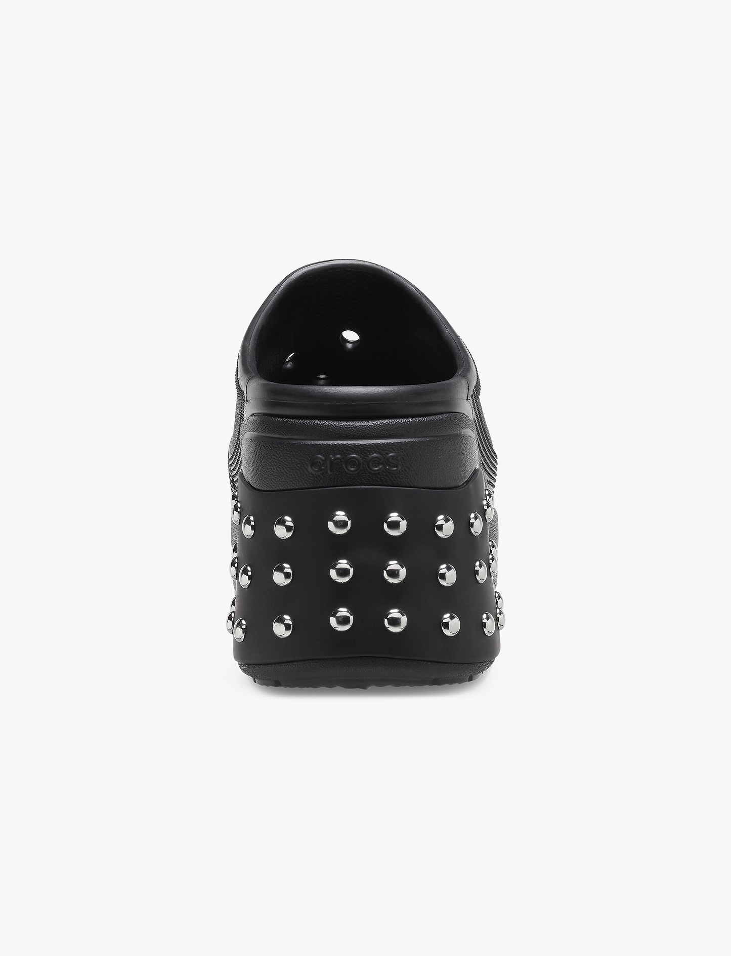 Crocs Siren Studded Clog - כפכפי פלטפורמה סיירן קרוקס בעיטור ניטים לנשים בצבע שחור