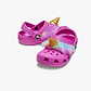 Crocs Classic I AM Unicorn Clog K - כפכפי קלוג קרוקס לילדות בעיצוב יוניקורן חד קרן בצבע ורוד ג'וס