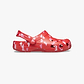 Crocs Classic VDay Clog T - כפכפי קרוקס לילדות בהדפס לבבות בצבע ורוד מידות קטנות
