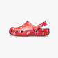 Crocs Classic VDay Clog T - כפכפי קרוקס לילדות בהדפס לבבות בצבע ורוד מידות קטנות