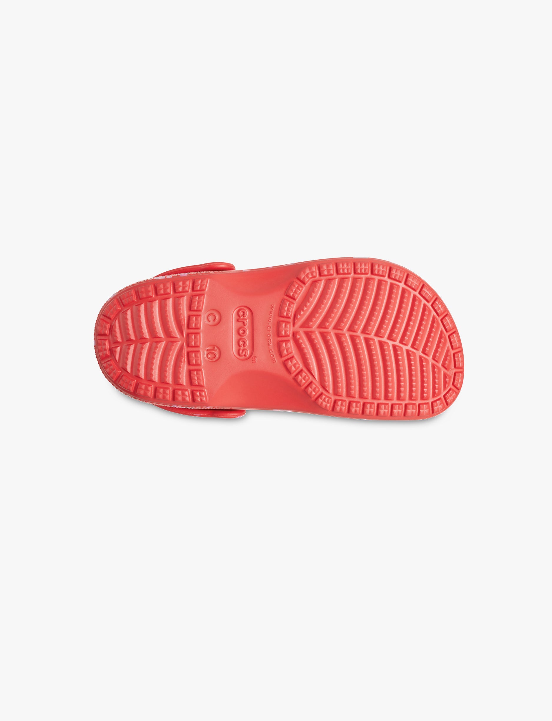 Crocs Classic VDay Clog T - כפכפי קרוקס לילדות בהדפס לבבות בצבע ורוד מידות קטנות