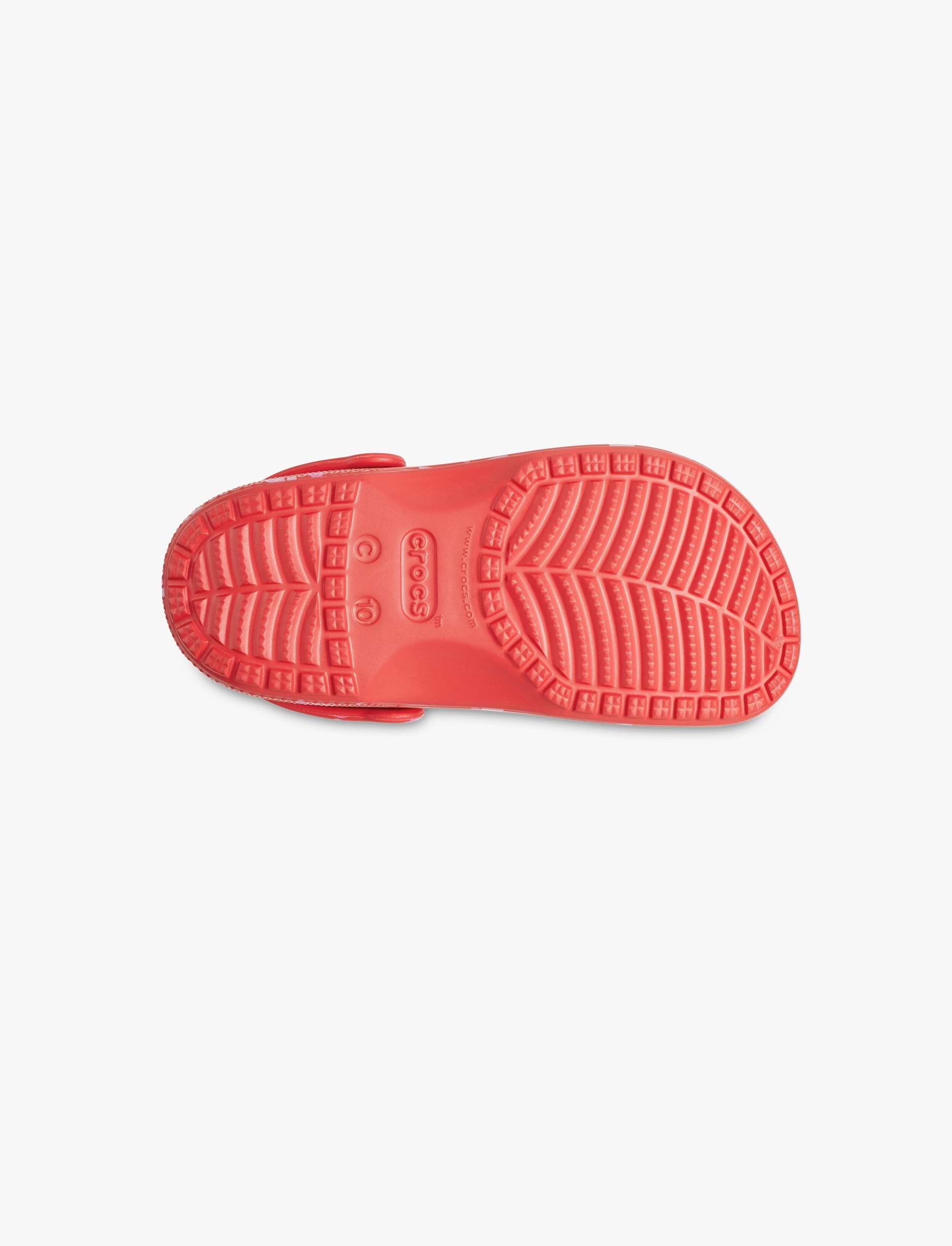 Crocs Classic VDay Clog T - כפכפי קרוקס לילדות בהדפס לבבות בצבע ורוד מידות קטנות