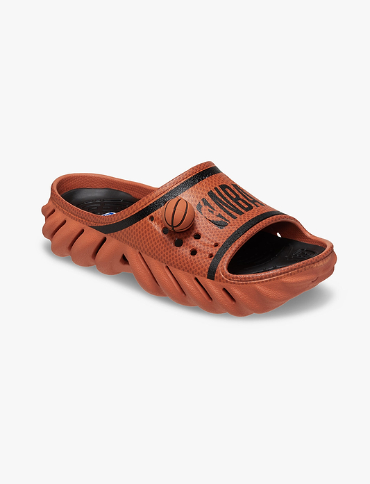 Crocs NBA Echo Slide - כפכפי קרוקס אקו אן בי איי בצבע כתום גזר