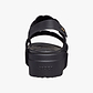 Crocs Brooklyn Woven Upper Low Wedge  -  סנדלי פלטפורמה קרוקס ברוקלין לנשים בצבע שחור
