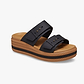 Crocs Brooklyn Woven Buckle - כפכפי פלטפורמה קרוקס לנשים עם סוליה קלועה
