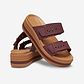 Crocs Brooklyn Woven Buckle - כפכפי פלטפורמה קרוקס לנשים עם סוליה קלועה