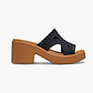 Crocs Brooklyn Woven Slide Heel - כפכפי עקב קרוקס ברוקלין לנשים