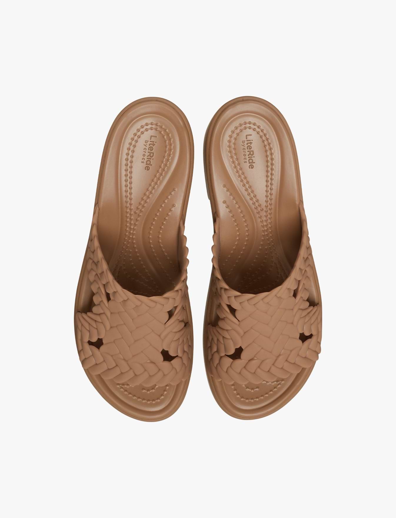 Crocs Brooklyn Woven Slide Heel - כפכפי עקב קרוקס ברוקלין לנשים
