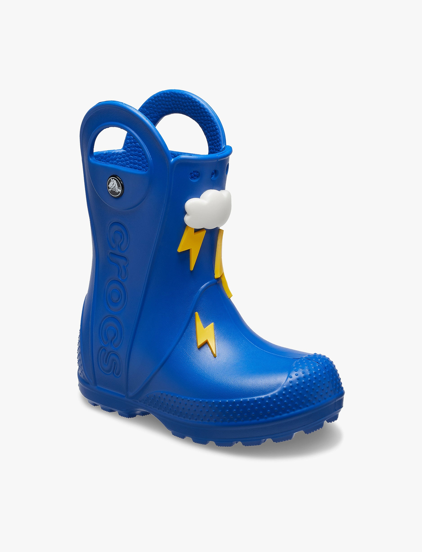Crocs Handle It Lightning Bolt Rain Boot Kids - מגפי גשם לילדים קרוקס עננים וברקים בצבע כחול