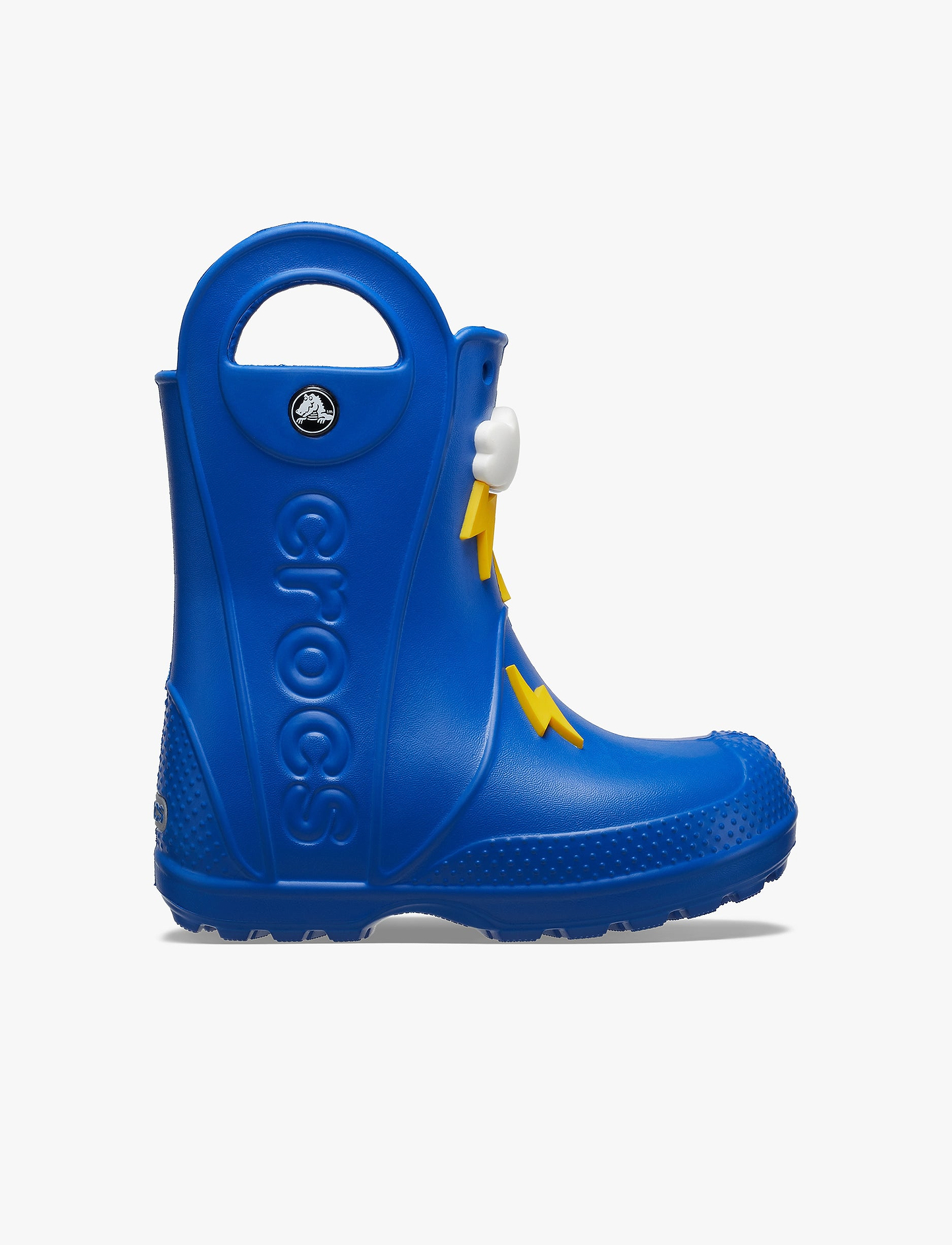 Crocs Handle It Lightning Bolt Rain Boot Kids - מגפי גשם לילדים קרוקס עננים וברקים בצבע כחול