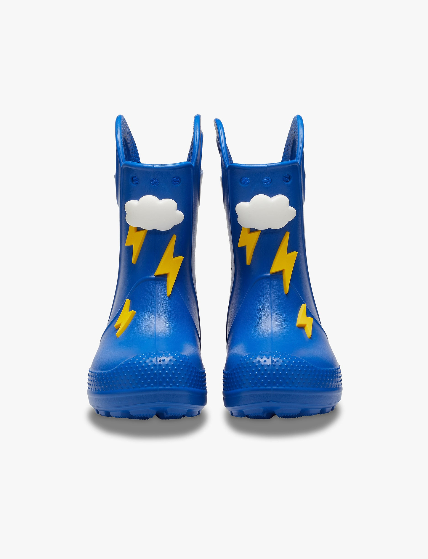 Crocs Handle It Lightning Bolt Rain Boot Kids - מגפי גשם לילדים קרוקס עננים וברקים בצבע כחול