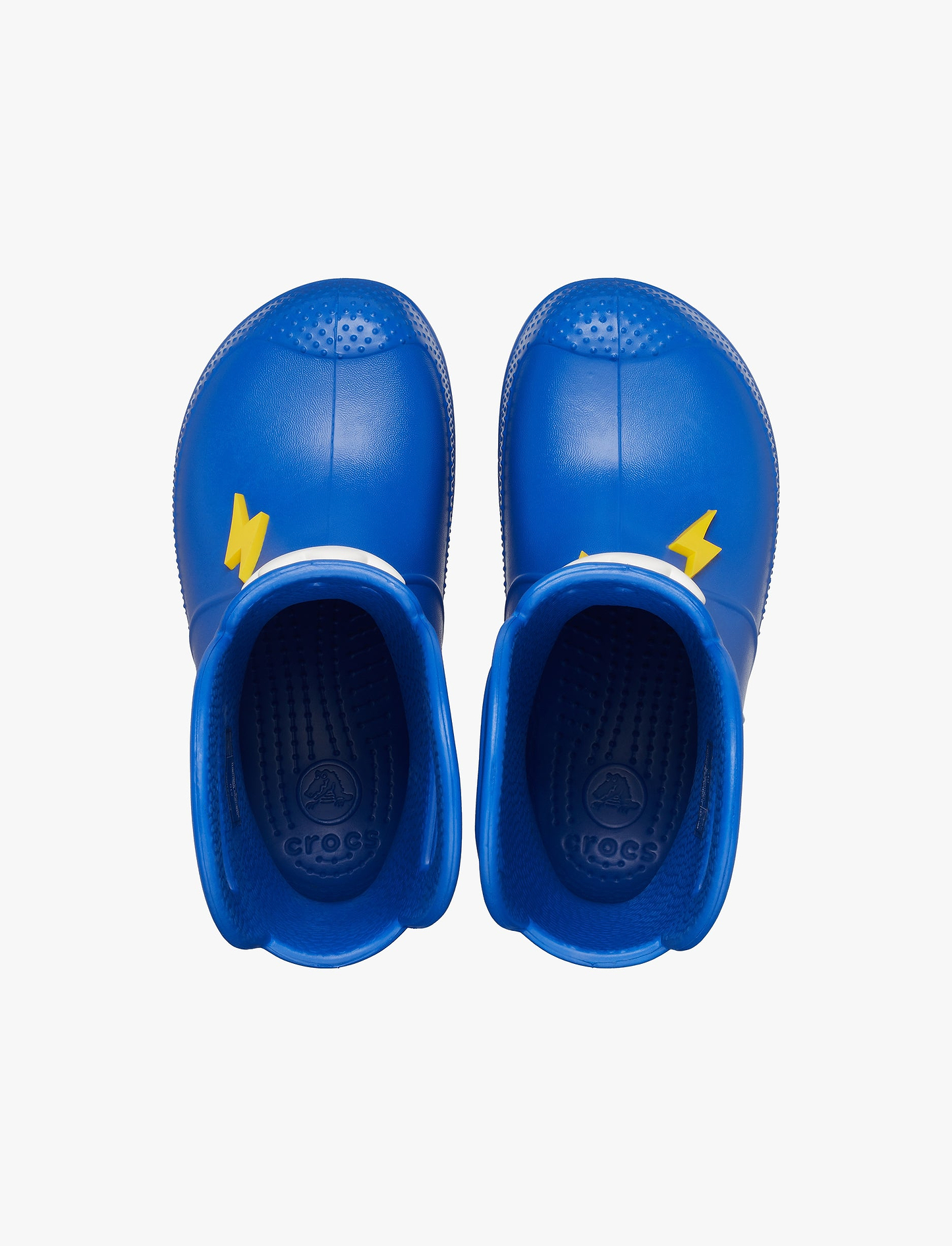 Crocs Handle It Lightning Bolt Rain Boot Kids - מגפי גשם לילדים קרוקס עננים וברקים בצבע כחול
