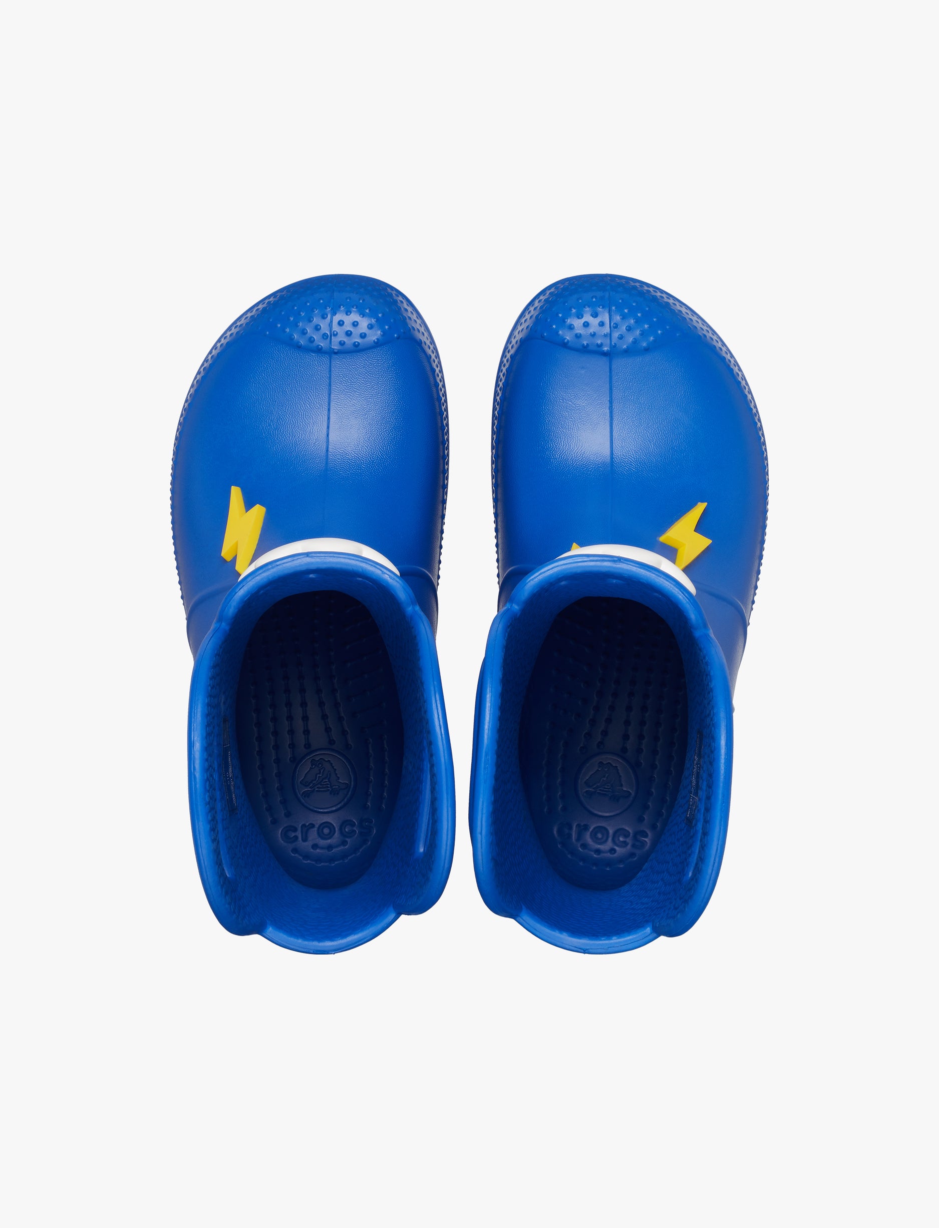 Crocs Handle It Lightning Bolt Rain Boot Kids - מגפי גשם לילדים קרוקס עננים וברקים בצבע כחול