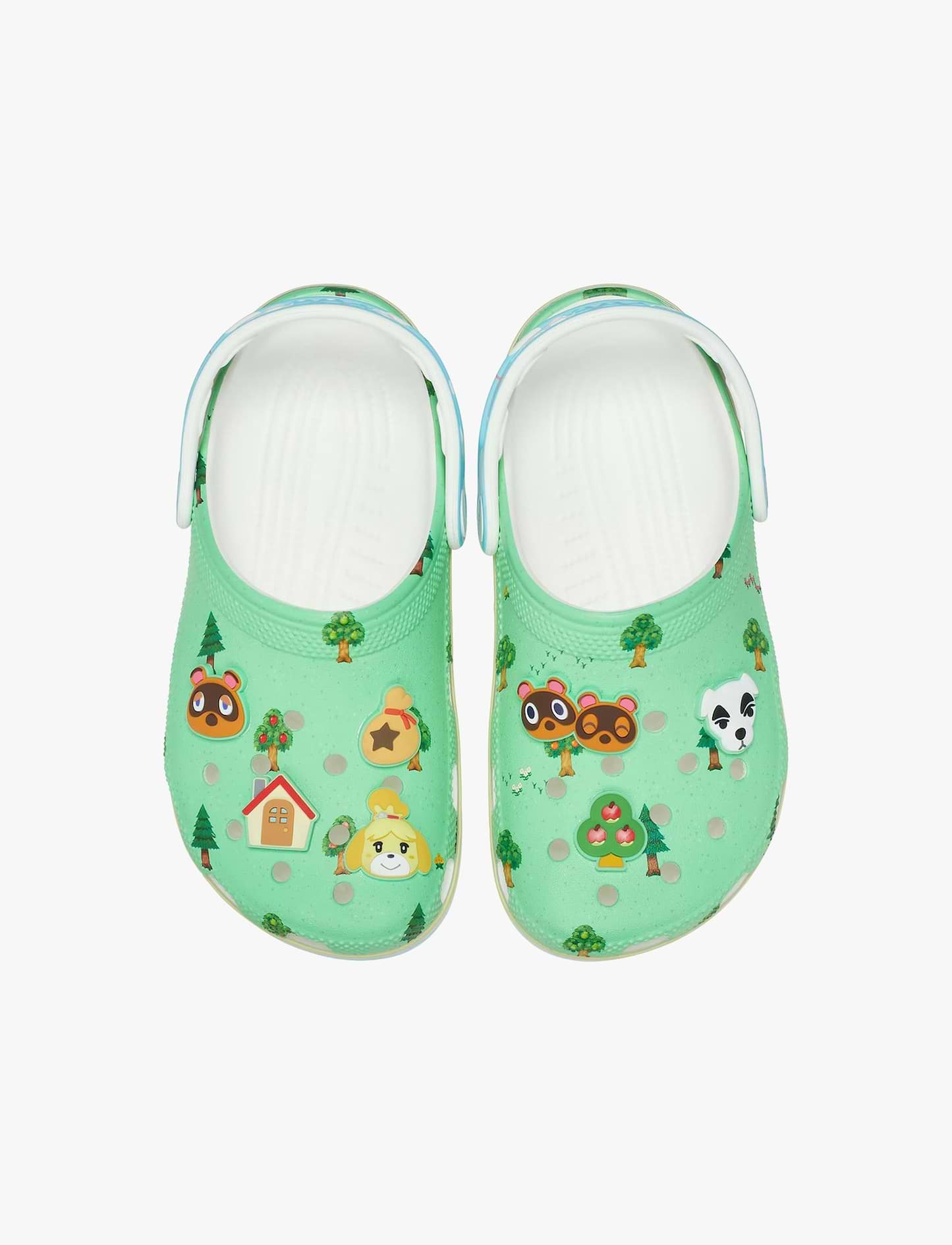Crocs Animal Crossing Classic Clog K - כפכפי קרוקס קלוג חיות לילדים בצבע ירוק