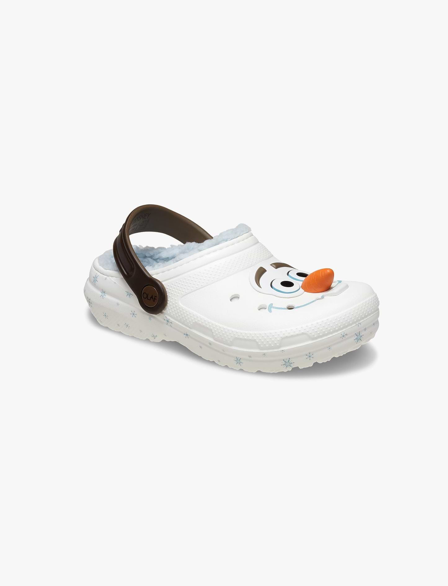 Crocs Toddlers' Disney Frozen Olaf Lined Classic Clog K - כפכפים פרוותיים קרוקס פרוזן אולף לילדים