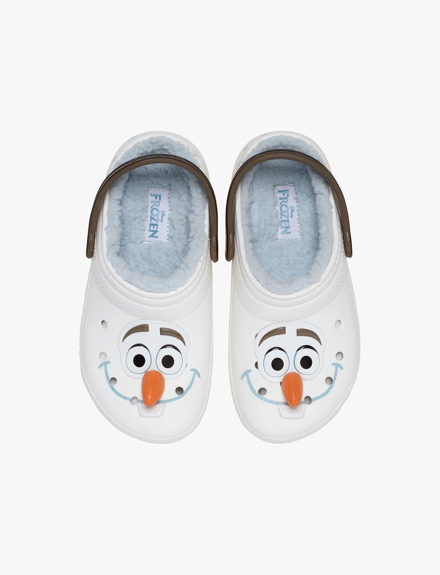 Crocs Toddlers' Disney Frozen Olaf Lined Classic Clog K - כפכפים פרוותיים קרוקס פרוזן אולף לילדים