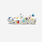 Crocs Classic Soccer Ball Clog K - כפכפי קרוקס קלוג לילדים בצבע לבן בהדפסים צבעוניים