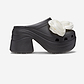 Crocs Siren Rosette Clog - כפכפי עקב פלטפורמה קרוקס בעיטור פפיון בצבע שחור/לבן