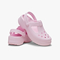 Crocs Classic Mary Jane Clog K - כפכפי קלוג קרוקס מרי ג'ין לבנות בצבע ורוד
